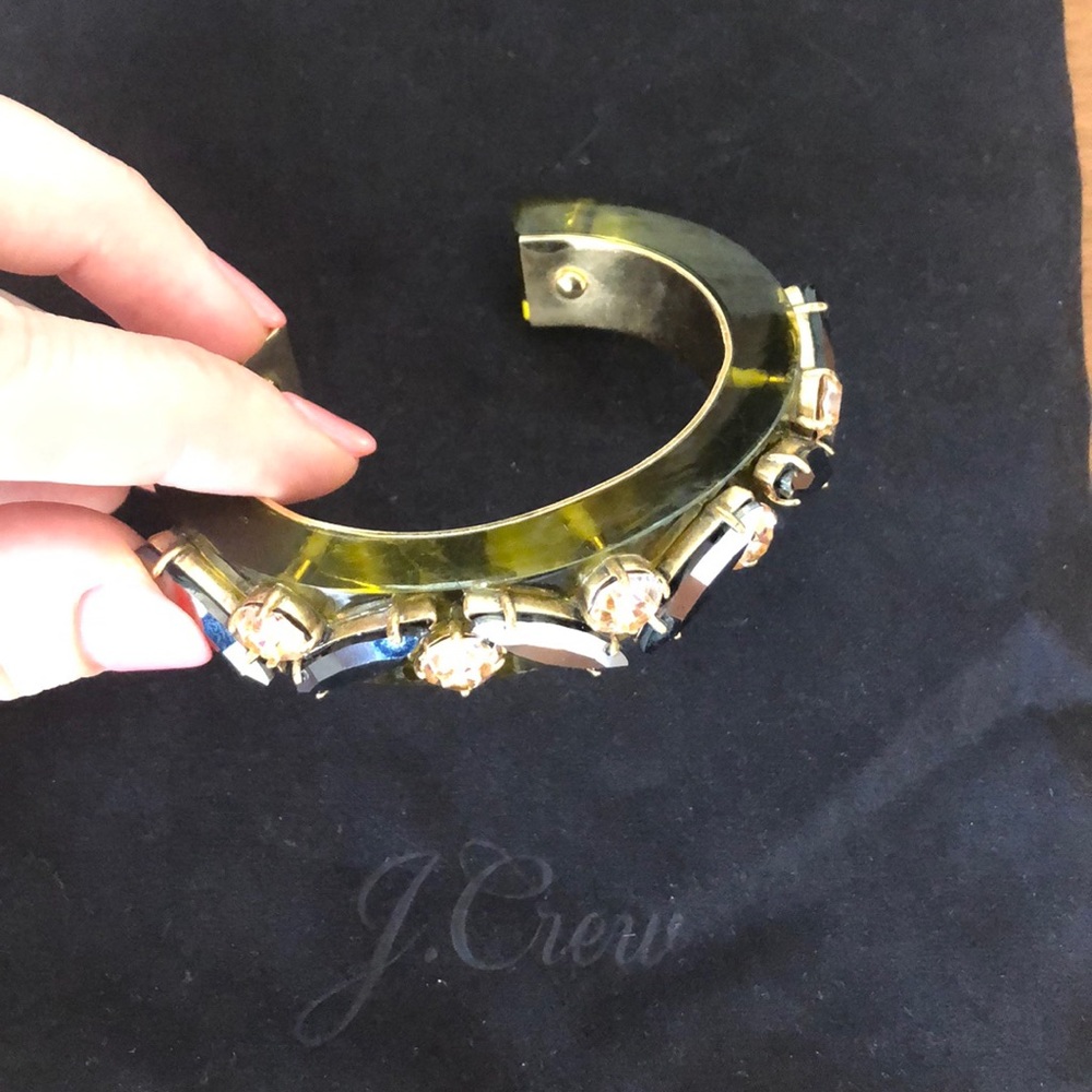 J.Crew Green Lucite Cuff